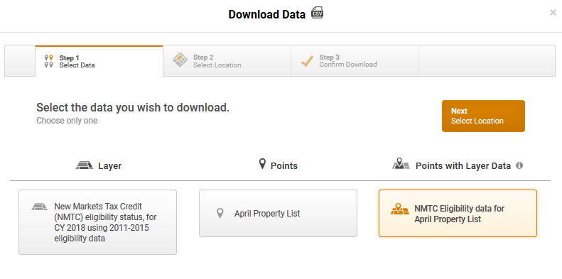 Download Data interface